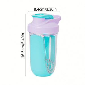 Bouteille en plastique portable de 1000 ml grande capacité, écologique, dégradé de couleurs, givrée, pour sport, camping, boisson directe, compatible eau bouillante - Product Image 2