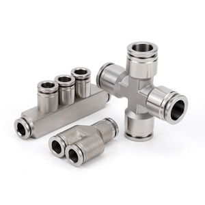 Stainless Steel <b>Quick</b> Connect Air Hose Couplings 4mm 6mm 8mm 10mm 12mm 14mm 16mm Pneumatic Metal <b>Connector</b> - Product Image 2