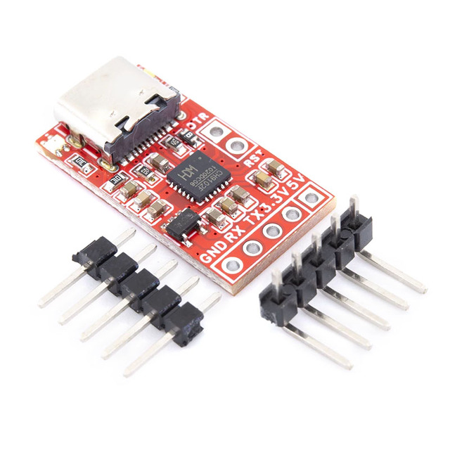 High-Speed 4Mbps USB to Serial Adapter, CH9102F Type-C UART TTL Module for Programming, Debugging, Data Download