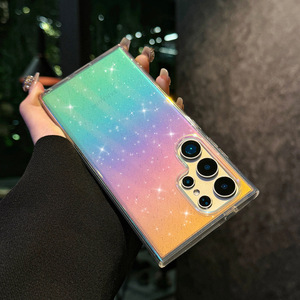 Bán Hot Electroplated Gradient Magnetic trường hợp điện thoại Đối với Samsung S25/S24/S23/S22 siêu thời trang Thiết kế chống sốc điện thoại bao gồm - Product Image 4