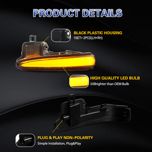 Năng động LED gương lần lượt tín hiệu ánh sáng cho <span class=keywords><strong>TOYOTA</strong></span> tacoma MK3 N300 2016 2020 Highlander MK4 xu70 2020 <span class=keywords><strong>ALPHARD</strong></span> MK3 ah30 vellfire - Product Image 3