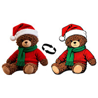 Ours en peluche personnalisé, vêtements pour animaux en peluche avec doublure en maille, doux et câlin, fabricant et fournisseur OEM ODM