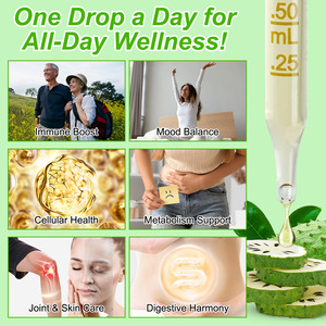 Hữu Cơ soursop graviola chất lỏng giọt thảo dược tự nhiên chiết xuất bổ sung có tính axit trái cây và lá chiết xuất - Product Image 5