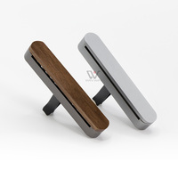 Diffuseur d'air de voiture de luxe en aluminium magnétique et bois, clip de ventilation en noyer premium, parfum longue durée, aromathérapie automobile