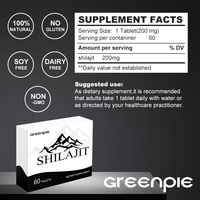 Greenple SHILAJT Comprimés Complément alimentaire Propriété Usine Maturité Technique Pur Himalaya Shilajeet Acide Fulvique