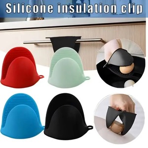 2PCS Anti Heat Oven Glove Baking Silicone Mitts Heat Resistant Pinch <b>Clips</b> Pot Holder for Cooking Scalding Non Slip Gloves Mitts - Product Image 1