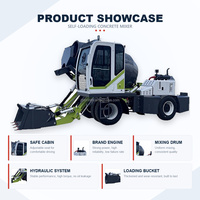 Camion malaxeur à béton portatif à chargement automatique fiable pour une utilisation continue, idéal pour les petits entrepreneurs et les flottes de location