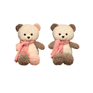 Ensemble de jouets en peluche mignons en gros : ours en peluche et chiot, adorables <span class=keywords><strong>animaux</strong></span> en peluche pour couple, cadeau pour enfants, décoration intérieure - Product Image 2