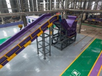 Ligne de recyclage d'aluminium usagé, déchets d'appareils électroménagers, réfrigérateurs, téléviseurs, broyeur de métaux usagés, machine de concassage à marteaux