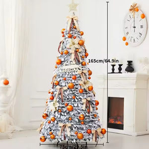 Sapin de Noël Superstar Santa Pop-Up, 7FT, pré-éclairé avec 200 lumières <span class=keywords><strong>LED</strong></span>, COMME VU À LA TÉLÉVISION, Santa Topper Projects North Star - Product Image 4
