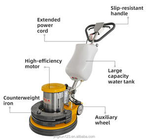 JINGKUN Pulidora de Pisos Manual de 14 Pulgadas y 2.5HP, para Pulir Pisos de Mármol, Cristal y Piedra, para Mármol, Granito y Terrazo - Product Image 2
