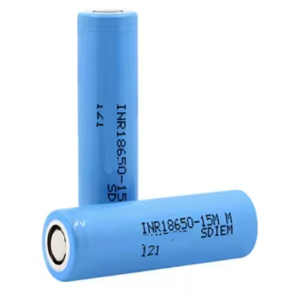 Batterie au lithium cylindrique de qualité A INR18650 <span class=keywords><strong>15M</strong></span> 3.7V 1500mAh <span class=keywords><strong>18650</strong></span> pour lampe torche, batterie externe, assemblage de vélo électrique <span class=keywords><strong>18650</strong></span> <span class=keywords><strong>15M</strong></span> - Product Image 1