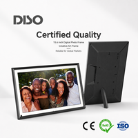 Cadre photo numérique intelligent WiFi double bande 15,6 pouces avec fonction cloud, cadre photo créatif