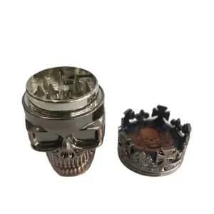 Skeleton Tobacco Grinder Crusher Factory Direkt Großhandel Metall Ghost Head Kräuter mühle Werkzeuge Hot Selling Smoke Shop Supplies
