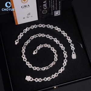 Hot Sale Moissanite Cuban Link Bracelet Rhodium Plated Solid 925 Silver <b>Infinity</b> Bracelet Hiphop Iced Out Jewelry - Product Image 4