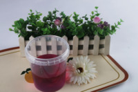 Gobelets à soupe biodégradables en plastique transparent de 900 ml pour micro-ondes avec couvercle à clipser jetable, logo personnalisé, modèle 118-870