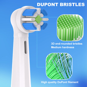 Cabezal de cepillo de dientes eléctrico compatible con <span class=keywords><strong>Oralb</strong></span> <span class=keywords><strong>IO</strong></span> Series, Limpieza Profunda, paquete de 4 cabezales de cepillo de dientes <span class=keywords><strong>Io</strong></span> con patente - Product Image 4
