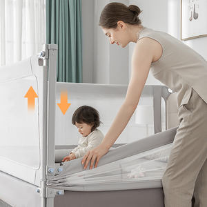 Nouveau design moderne bébé sécurité Bedrail Extra longue balançoire enfants lit garde protéger barrière personnalisable couleur Logo Beiruike marque - Product Image 3