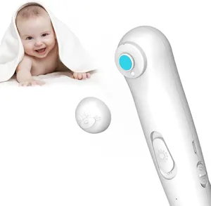 2023 produk populer set gerinda kuku elektrik bayi kecil untuk pemoles dan pemotong dengan lampu LED