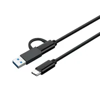 Câble USB A/C 3.0 vers USB Type C 10 Gbps pour synchronisation de données pour ordinateur portable tablette 2 en 1 Câble USB C Charge rapide
