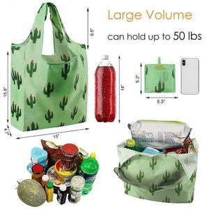 Machine Washable Nylon <b>Bags</b> Customized RPET Polyester Foldable Shopping <b>Bags</b> - Product Image 2
