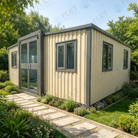 Maison conteneur extensible en acier robuste et étanche FLKT, 40 pieds, design moderne, garantie 2 ans, usine source, préfabriquée, modulaire