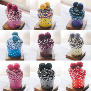 Mùa Đông Fluffy Pompon Vớ Ấm Cúng Dày Nhiệt Cup Bánh Hộp Quà Tặng Dễ Thương Sàn Mờ Vớ Phụ Nữ - Product Image 3