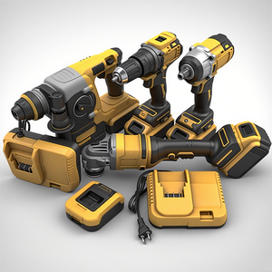 Traducción al inglés: Kit de taladro inalámbrico portátil DW Professional de 21 V con batería de iones de litio y juego de <span class=keywords><strong>herramientas</strong></span> eléctricas - Product Image 6