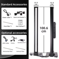 Barre lumineuse LED stroboscopique couleur étanche IP66 avec contrôle DMX, éclairage de scène matriciel LED pour concerts DJ en extérieur avec 100-240VAC