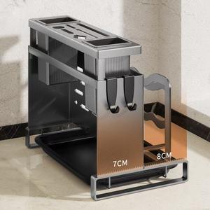 Étendoir à vaisselle en acier inoxydable antirouille 2 niveaux grand égouttoir à vaisselle pour comptoir de cuisine égouttoir porte-ustensile - Product Image 4