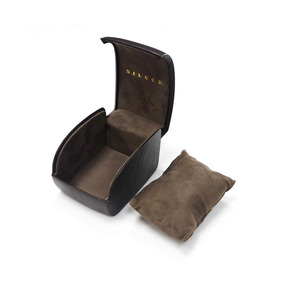 Boîte d'emballage en cuir PU de luxe, boîte à montre avec logo personnalisé - Product Image 3