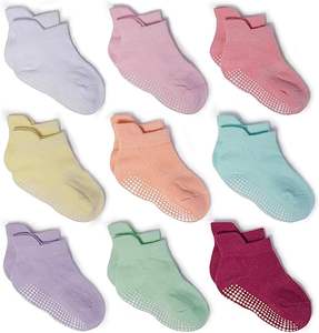 Calcetines tobilleros con agarre antideslizante con suelas antideslizantes para bebés, niños, niñas, calcetines para niños pequeños - Product Image 1
