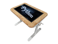 Table d'apprentissage et de jeu intelligente Polikids avec écran tactile LED, Wi-Fi intégré, design portable - Grande table d'apprentissage interactive