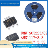 UMW AMS1117-33 SOT-223 SOT89 1A 33V Chip Regulador Lineal de Baja Caída de Tensión Fija LDO