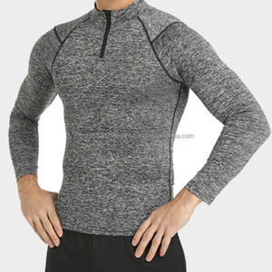 Camiseta Deportiva Unisex de Manga Larga con Estampado, Secado Rápido, Media Cremallera, Transpirable, Anti-UV, 100% Poliéster, para Fitness y Running - Product Image 2