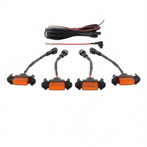 Kit d'éclairage de grille LED Pro Grill, 4 pièces, LED ambre, modèle D0100XUMN1U, adaptateur de fusible - Product Image 1
