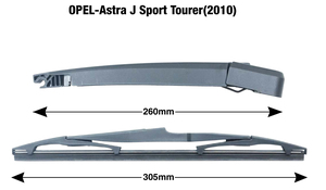 KRBA-O1A15 <span class=keywords><strong>parabrezza</strong></span> braccio del Tergicristallo Posteriore e montaggio della Lama per <span class=keywords><strong>OPEL</strong></span> <span class=keywords><strong>ASTRA</strong></span> <span class=keywords><strong>J</strong></span> sport Tourer 2010 anno 305 millimetri lama e 260 millimetri braccio - Product Image 3