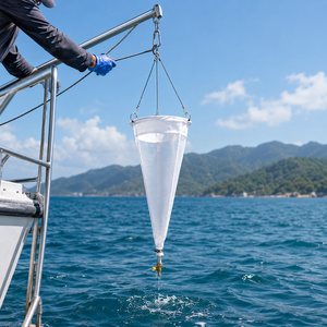 Red de plankton de nylon Degao resistente a la corrosión por agua de mar, con marco de acero inoxidable, para investigación de ecología acuática y monitoreo ambiental. - Product Image 6
