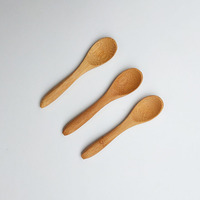 Cuillères en bois miniatures certifiées SGS FDA, vente en gros, sans peinture, sans cire, sans danger pour les aliments, anti-fissures, anti-moisissures, petites cuillères pour café et miel