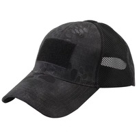 Casquette de baseball tactique respirante pour homme en tissu Ripstop et maille, 6 panneaux, camouflage, pour sports de plein air