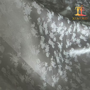 도매 싼 아프리카/인도 흰색 멋진 부드러운 새틴 자카드 브로케이드 직물 XM-JL0126 - Product Image 6