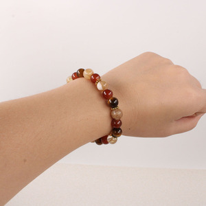 Natural Stone Beaded <b>Bracelet</b> Money Attract Career And Wealth Unisex Bohemia Style - Product Image 3