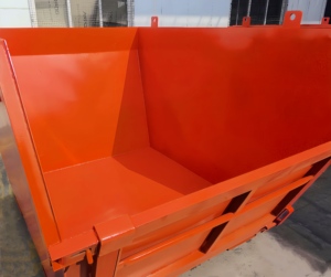 חם מכירה 3 מטר מעוקב פלדה קלה לדלג על המנוף פח אשפה פח אשפה מכולות - Product Image 6