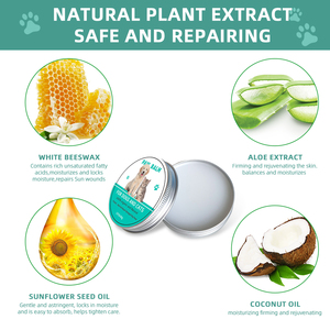 Bálsamo orgánico de seguridad natural para mascotas para perros y gatos, crema hidratante para patas de nariz, crema hidratante para patas - Product Image 2