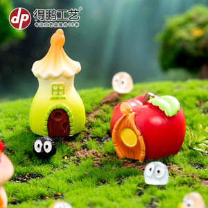 บ้านนางฟ้าจิ๋วทำจากเรซิ่น งานฝีมือ DIY ของตกแต่งตั้งโต๊ะ สไตล์การ์ตูน - Product Image 3