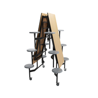 Ensemble de chaise de bureau pour salle d'école pliable table de cantine