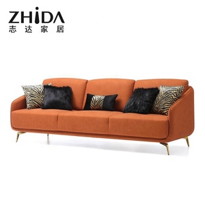 ZHIDA Đồ Nội Thất Sang Trọng Phòng Khách Chất Lượng Cao Thiết Kế Mới Bộ <span class=keywords><strong>Sofa</strong></span> Nhung Màu Vàng Xanh Lá Cho Biệt Thự Đồ Nội Thất Gia Đình Vải Hiện Đại - Product Image 3