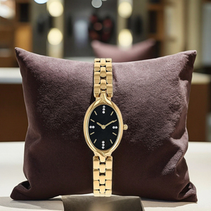 <span class=keywords><strong>Montre</strong></span> à <span class=keywords><strong>quartz</strong></span> pour <span class=keywords><strong>femme</strong></span> populaire de Noël, nouvelle collection, cadran elliptique de 15 mm avec diamants, en acier inoxydable 316L, verre saphir - Product Image 4