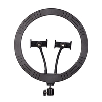 Ring Light Led CL-12 12 "avec 2 supports de téléphone flexibles Ring Light 10w Largement utilisé dans les flux en direct, l'enregistrement vidéo et autres s