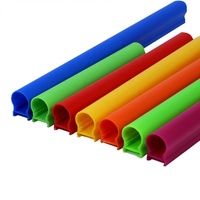 Personnalisé acrylique led bande couverture coque rouge barre affichage sinage plastique tube tuyau boîtier profil bleu vert blanc orange